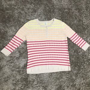 Croft & Barrow 3/4 Sleeve Light Sweater XL